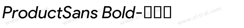 ProductSans Bold字体转换